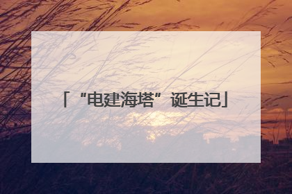 “电建海塔”诞生记
