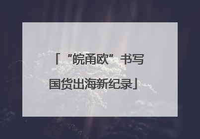 “皖甬欧”书写国货出海新纪录