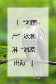 “河南产”冰淇淋“清凉出海”