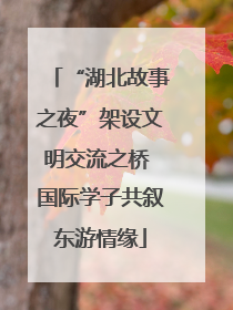 “湖北故事之夜”架设文明交流之桥 国际学子共叙东游情缘