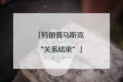 特朗普马斯克“关系结束”