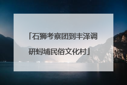 石狮考察团到丰泽调研蟳埔民俗文化村