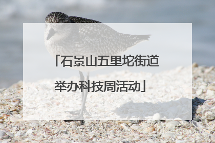 石景山五里坨街道举办科技周活动