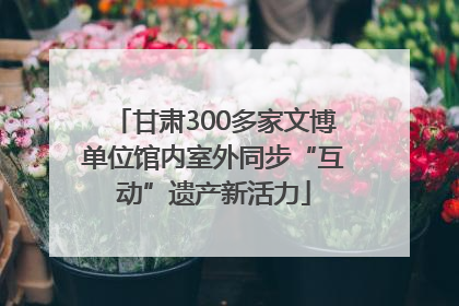 甘肃300多家文博单位馆内室外同步“互动”遗产新活力