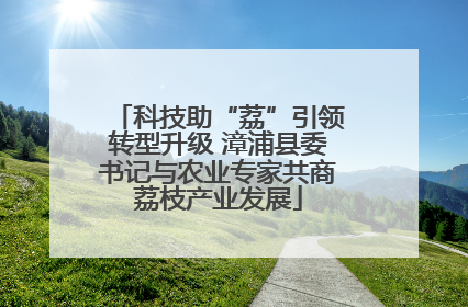 科技助“荔”引领转型升级 漳浦县委书记与农业专家共商荔枝产业发展