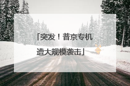 突发！普京专机遭大规模袭击