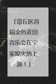 章丘区首届金色麦田音乐会在宁家埠火热上演！