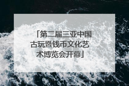 第二届三亚中国古玩暨钱币文化艺术博览会开幕