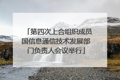 第四次上合组织成员国信息通信技术发展部门负责人会议举行
