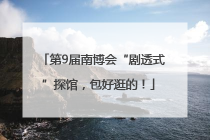 第9届南博会“剧透式”探馆，包好逛的！