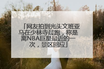 网友拍到光头文班亚马在少林寺晨跑，称是离NBA巨星最近的一次，景区回应