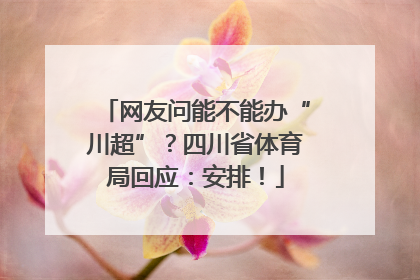网友问能不能办“川超”？四川省体育局回应：安排！