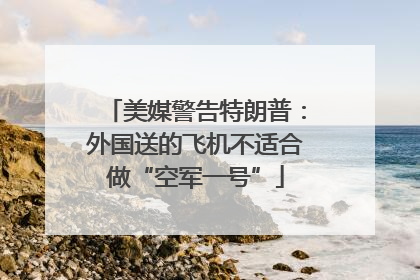 美媒警告特朗普：外国送的飞机不适合做“空军一号”