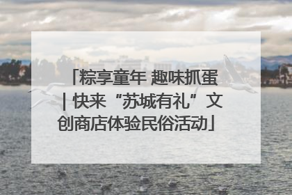 粽享童年 趣味抓蛋｜快来“苏城有礼”文创商店体验民俗活动