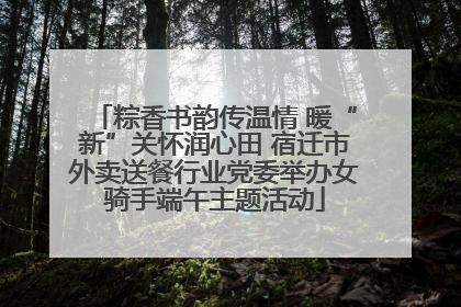 粽香书韵传温情 暖“新”关怀润心田 宿迁市外卖送餐行业党委举办女骑手端午主题活动