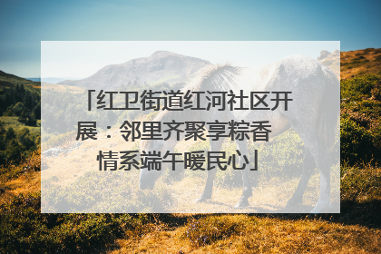 红卫街道红河社区开展：邻里齐聚享粽香 情系端午暖民心