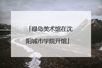 绿岛美术馆在沈阳城市学院开馆