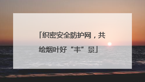 织密安全防护网，共绘烟叶好“丰”景