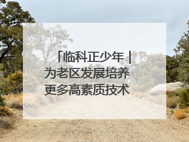 临科正少年｜为老区发展培养更多高素质技术技能人才