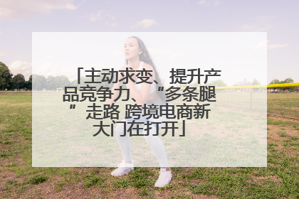 主动求变、提升产品竞争力、“多条腿”走路 跨境电商新大门在打开