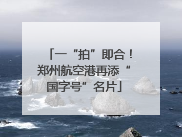 一“拍”即合！郑州航空港再添“国字号”名片