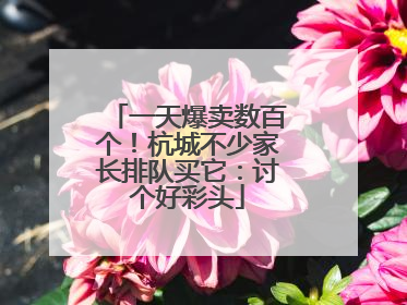 一天爆卖数百个！杭城不少家长排队买它：讨个好彩头