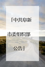 中共阜新市委组织部公告
