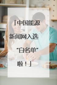 中国能源新闻网入选“白名单”啦！