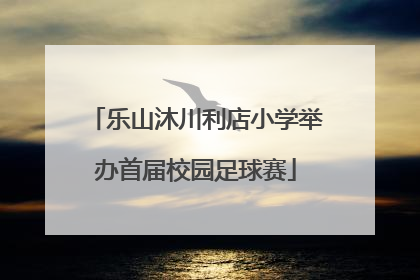 乐山沐川利店小学举办首届校园足球赛