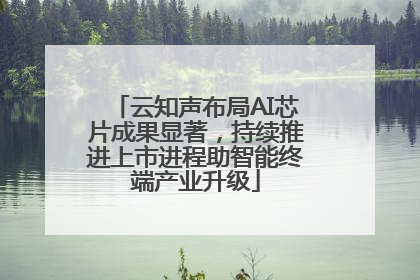 云知声布局AI芯片成果显著，持续推进上市进程助智能终端产业升级