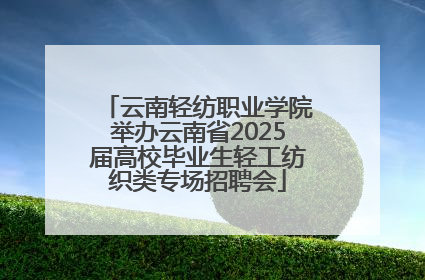 云南轻纺职业学院举办云南省2025届高校毕业生轻工纺织类专场招聘会