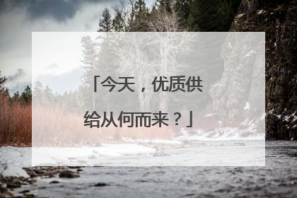 今天，优质供给从何而来？