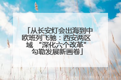 从长安灯会出海到中欧班列飞驰：西安两区域 “深化六个改革” 勾勒发展新画卷