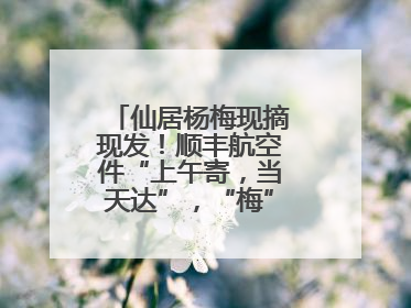 仙居杨梅现摘现发！顺丰航空件“上午寄，当天达”，“梅”好送到家！