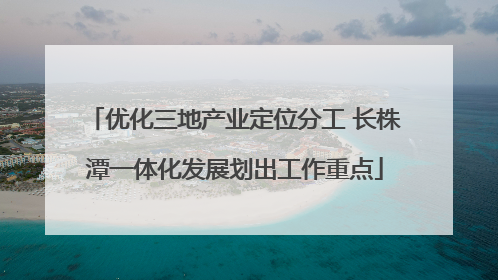 优化三地产业定位分工 长株潭一体化发展划出工作重点