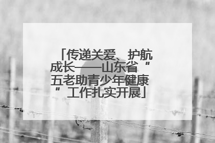 传递关爱、护航成长——山东省“五老助青少年健康”工作扎实开展
