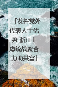 发挥党外代表人士优势 浙江上虞统战聚合力助共富