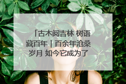 古木阅吉林 树语藏百年｜百余年沧桑岁月 如今它成为了“镇园之宝”