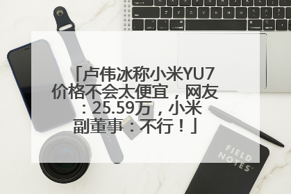 卢伟冰称小米YU7价格不会太便宜，网友：25.59万，小米副董事：不行！