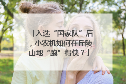 入选“国家队”后，小农机如何在丘陵山地“跑”得快？