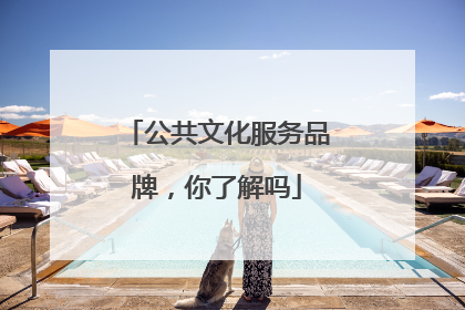 公共文化服务品牌，你了解吗