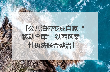 公共泊位变成自家“移动仓库” 铁西区柔性执法联合整治