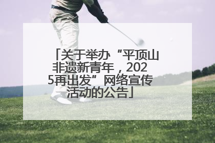 关于举办“平顶山非遗新青年，2025再出发”网络宣传活动的公告
