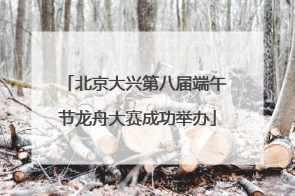 北京大兴第八届端午节龙舟大赛成功举办