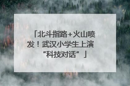 北斗指路+火山喷发！武汉小学生上演“科技对话”