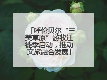 呼伦贝尔“三美草原”游牧迁徙季启动，推动文旅融合发展
