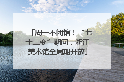 周一不闭馆！“七十二变”期间，浙江美术馆全周期开放