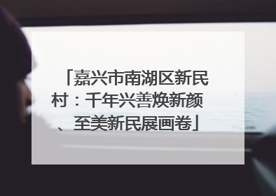 嘉兴市南湖区新民村：千年兴善焕新颜、至美新民展画卷