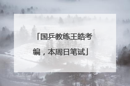 国乒教练王皓考编，本周日笔试