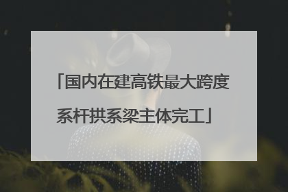 国内在建高铁最大跨度系杆拱系梁主体完工